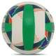 М'яч волейбольний BALLONSTAR VB-8855 №5 PU білий-зелений-синій - зображення 2