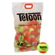 Мяч для большого тенниса TELOON KIDS MINI (48шт) (сумка) (для детей от 7 лет и взрослых начинающих, в пакете, оранжевый-салатовый) (Stage-2) - изображение 1