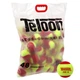 М'яч для великого тенісу TELOON KIDS 70 Stage-3 48шт червоно-салатовий - изображение 1