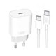 Сетевое зарядное устройство (адаптер) XO L91 PD_25W + Type-C white - изображение 1