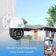 Уличная IP-камера поворотная с подсветкой Wi-Fi Smart Net Camera 4G камера видеонаблюдения UKC V380 PRO 3Мр - изображение 4