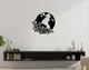 Декоративне панно на стіну з дерева Upwood Decor кліпарт Земля Еarth clipart 30 х 30 см black - зображення 1