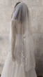 Удлиненная свадебная фата ivory 115см Lady Solomia СE-60 - изображение 1