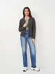 Толстовка на молнии утепленная на флисе без капюшона женская Sol's Norman Women 02094370 L Темно-серая (3660731279990) - изображение 2