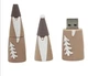 USB Флешка UDisc Санта Клаус Высокий 64Gb Brown - изображение 1