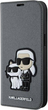 Etui z klapką Karl Lagerfeld Saffiano Karl&Choupette do Apple iPhone 14 Silver (3666339122829) - obraz 1