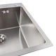 Кухонная мойка Platinum Handmade 500x500x220 (толщина 3,0/1,5 мм + дозатор в комплекте) - изображение 3
