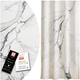 Готова напівзатемнювальна штора Soovi Home 140 х 250 см на тасьмі White and black marble (14559285146) - изображение 1