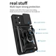 Чехол Hide Shield для Xiaomi Redmi 12 бампер противоударный с подставкой Black - изображение 7
