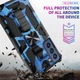 Чехол Military Shield для Samsung Galaxy S21 FE / G990 бампер противоударный с подставкой Blue - изображение 5