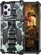Чехол Military Shield для Xiaomi Poco X5 Pro 5G бампер противоударный с подставкой Turquoise - изображение 8