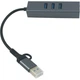 Концентратор USB 3.0 Type-C/Type-A to RJ45 Gigabit Lan, 3*USB 3.0, cable 13 cm Dynamode (DM-AD-GLAN-U3) - зображення 3