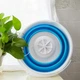 Портативная ультразвуковая мини стиральная машина со складным ведром Ultrasonic Turbine Wash стиральная машинка от USB + ведро 10л - изображение 8
