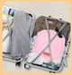 Ультразвуковая портативная складная стиральная машина 2в1 с ведром Mini Folding Washing Machine мини стиралка Розовая - изображение 11