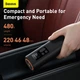 Портативний Компресор для автомобіля BASEUS Super Mini Inflator Pump |30L/Min, 12V, 150psi, 3m cable| (CRCQ000001) - зображення 10