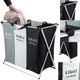 Раскладная корзина для белья на 3 отсека - Laundry Basket - изображение 4