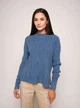 Джемпер з комбінованим візерунком Moni &Co Темно-блакитний S/M (44-46) - зображення 1