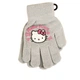 Перчатки детские с начесом Hello Kitty 3-5 года осень серый - изображение 4