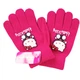 Перчатки детские с начесом Hello Kitty 3-5 года осень малиновый - изображение 5