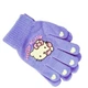 Перчатки детские с начесом Hello Kitty 3-5 года осень сиреневый - изображение 4