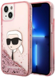 Панель Karl Lagerfeld Glitter Karl Head для Apple iPhone 14 Pink (3666339086886) - зображення 1