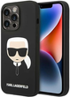 Панель Karl Lagerfeld Silicone Karl Head для Apple iPhone 14 Pro Max Black (3666339085438) - зображення 1