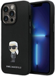 Etui Karl Lagerfeld Silicone Ikonik Metal Pin do Apple iPhone 14 Pro Max Black (3666339165987) - obraz 1