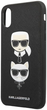 Etui Karl Lagerfeld Saffiano Karl&Choupette Head do Apple iPhone X/XS Black (3666339055004) - obraz 2