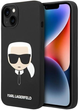 Etui Karl Lagerfeld Silicone Karl Head Magsafe do Apple iPhone 14 Plus Black (3666339078003) - obraz 1