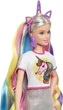 Кукла Барби Фантазия волос Русалка и Единорог Barbie Fantasy Hair Doll with Mermaid & Unicorn Looks, Blonde (GHN04) - изображение 4