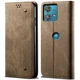 Чехол-книжка с кармашками UniCase Jeans Wallet для Motorola Edge 40 Neo - Khaki - изображение 1