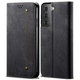 Чехол-книжка с кармашками UniCase Jeans Wallet для Samsung Galaxy S21 (G991) - Black - изображение 1