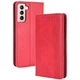 Чехол-книжка Deexe Retro Style для Samsung Galaxy S21 (G991) - Red - изображение 1