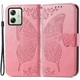 Чехол UniCase Butterfly Pattern для Motorola Moto G54 / G54 Power - Pink - изображение 1