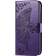 Чехол-книжка с рисунком UniCase Butterfly Pattern для Motorola Moto G54 / G54 Power - Dark Purple - изображение 6