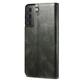 Чехол-книжка с кармашками UniCase Leather Wallet для Samsung Galaxy S21 (G991) - Green - изображение 4