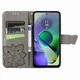 Чехол UniCase Butterfly Pattern для Motorola Moto G54 / G54 Power - Grey - изображение 2