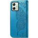 Чехол UniCase Butterfly Pattern для Motorola Moto G54 / G54 Power - Blue - изображение 5