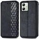 Чохол Deexe Rhombus Wallet для Motorola Moto G54 / G54 Power - Black - зображення 1