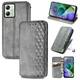 Чохол Deexe Rhombus Wallet для Motorola Moto G54 / G54 Power - Grey - зображення 4