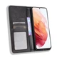 Чехол-книжка Deexe Retro Style для Samsung Galaxy S21 (G991) - Black - изображение 5