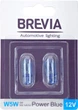 Автолампа Brevia W5W 12V 5W W2.1x9.5d Power Blue B2 blister 2 шт. (12328B2) - изображение 1