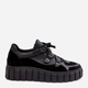 Sneakersy damskie skórzane na platformie do kostki Zazoo M01/1 39 Czarne (5905677958041) - obraz 1