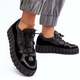 Sneakersy damskie skórzane na platformie do kostki Zazoo M01/1 39 Czarne (5905677958041) - obraz 6