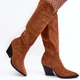 Kowbojki damskie wysokie Delia 40 Camel (5905677962888) - obraz 2