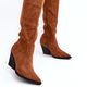 Kowbojki damskie wysokie Delia 40 Camel (5905677962888) - obraz 1