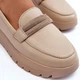 Damskie slip-ony Lemar Lehira 38 Jasnobeżowe (5905677929690) - obraz 7