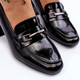 Loafersy damskie na obcasie Vinceza Idona 38 Czarne (5905677937626) - obraz 7