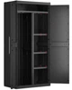 Шафа Keter/Kis Detroit XL Portascope чорна пластикова багатофункціональна на 2 секції 89x182 см 4 полиці (249804) - зображення 3
