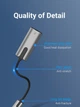 Адаптер USB 3.0 to Gigabit LAN Ethernet Adapter RJ45 1000mb/s для Samsung, Xiaomi, Lenovo та ін. Vention metal - зображення 5
